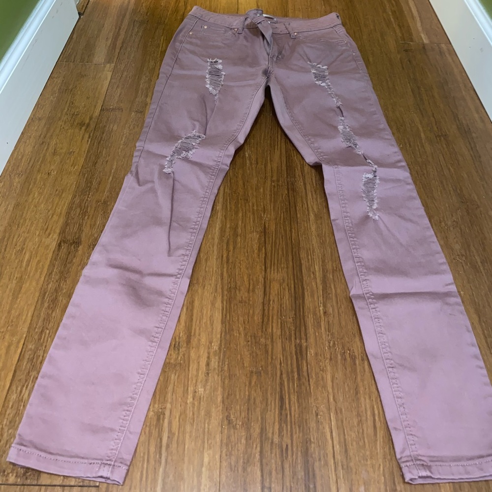 Distressed Pink Charlotte Russe jeans